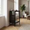 ai-miljoe-1-carmel-sk-nk-i-sort-st-l-med-guld-h-ndtag-fra-unique-furniture-40x45x85cm-236837 Carmel Skænk i Sort Stål med Guld Håndtag fra Unique Furniture | 40x45x85cm - Billede 1