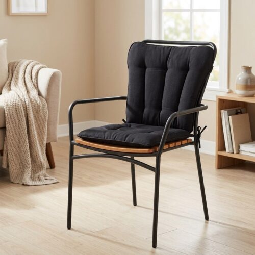 Cleveland Hynde i Sort Polyester Fra House Nordic | 45x51,5x5 cm - Billede 1