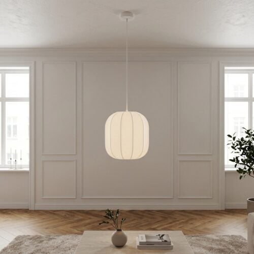 Coventry Pendel i Hvid Resin og Metal fra House Nordic | Ø25xH26cm - Billede 1