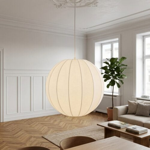 Coventry Pendel i Hvid Resin og Metal fra House Nordic | Ø40xH37cm - Billede 1
