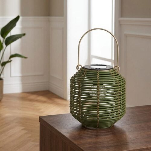 Crewe Lanterne i Natur i Naturfarvet fra House Nordic | Ø15xH15.5cm - Billede 1