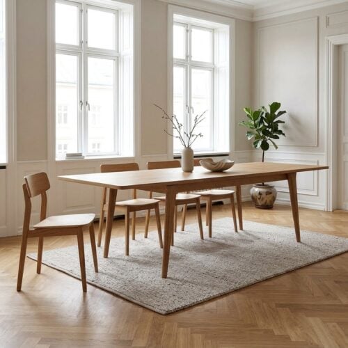 Darwin Spisebord i Natur fra House Nordic | 100x240-290-340x75cm - Billede 1
