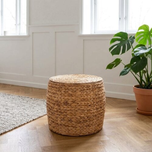 Delia hjørnebord i natur vandhyacinth fra House Nordic | H34 Ø43 cm - Billede 1