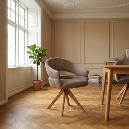 Dover Spisebordsstol i Brun fra House Nordic | 58x61x83cm - Billede 1