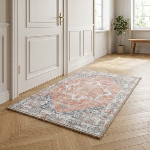 Havana dørmåtte orange/blå Fra House Nordic | 50x80 cm - Billede 1