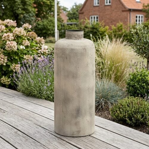 Hou Dekorationskrukke i Antik Beige fra House Nordic | Ø24xH60.5cm - Billede 1
