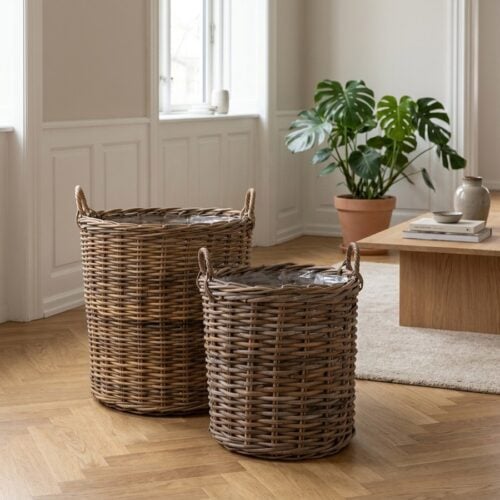 Indo kurve i Naturflet fra House Nordic | Ø40x48+Ø50x58 cm - Billede 1