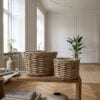 ai-miljoe-1-kalak-kurve-af-naturfarvet-rattan-s-t-af-2-fra-house-nordic-27-35xh18-22cm-194475 Kalak Kurve af Naturfarvet Rattan | Sæt af 2 fra House Nordic | Ø27/35xH18/22cm - Billede 1