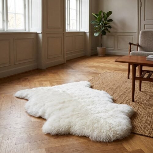 Lammeskind i ægte hvid uld Fra House Nordic | 50x85 cm - Billede 1
