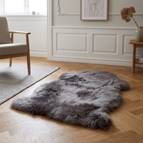 Lammeskind i ægte lysebrun uld Fra House Nordic | 50x85 cm - Billede 1