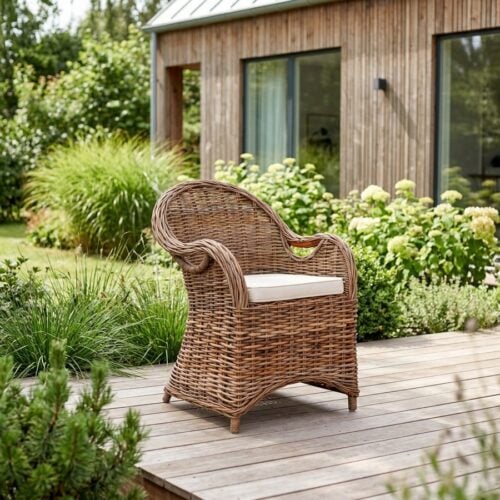 Larisa Havestol i Naturflet Fra House Nordic + Gratis Hynde 56x64x88 cm - Billede 1