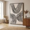 ai-miljoe-1-lipari-l-rredsprint-i-sort-beige-fra-house-nordic-60x90-cm-no-2-175224 Lipari Lærredsprint i Sort/beige Fra House Nordic | 60x90 cm - No.2 - Billede 1