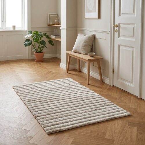 Mango Dørmåtte i Råhvid Fra House Nordic | Håndtuftet - 60x90 cm - Billede 1