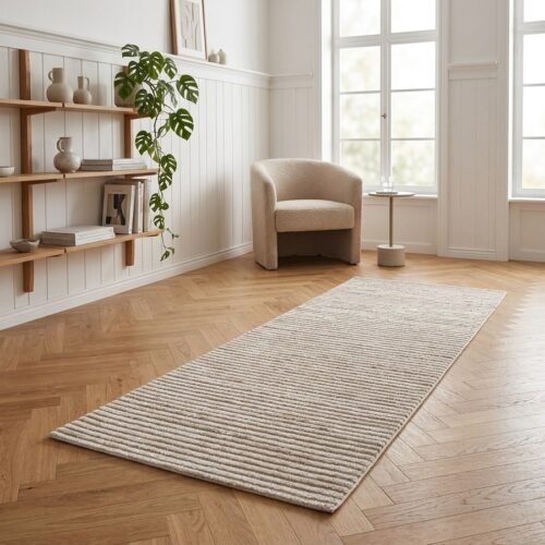 Mango Løber i Råhvid Fra House Nordic | Håndtuftet - 80x180 cm - Billede 1
