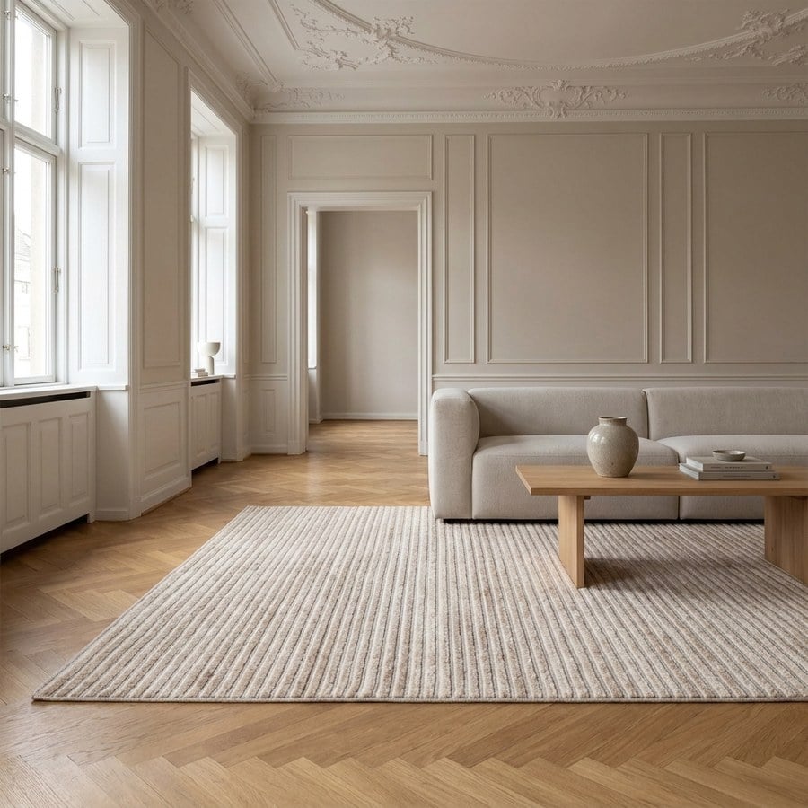 ai-miljoe-1-mango-t-ppe-i-uld-og-bomuld-fra-house-nordic-160x230-cm-163135 Mango Tæppe i uld og bomuld fra House Nordic | 160x230 cm - Billede 1