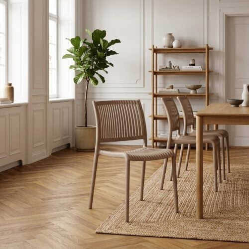 Manzano Spisebordsstol i Taupe fra House Nordic | 49x56x81cm - Billede 1