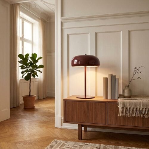 Margate Bordlampe i Bordeaux fra House Nordic | Ø16xH23cm - Billede 1