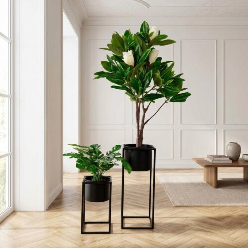 Marla Blomsterstandere sæt af 2 fra House Nordic | 17/19,5x17/19,5x31/50,5 cm - Billede 1