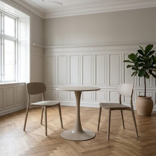 Meira Cafébord i Taupe fra House Nordic | Ø60xH72cm - Billede 1