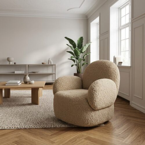Messina Loungestol i Lysebrun fra House Nordic | 85x87x81cm - Billede 1