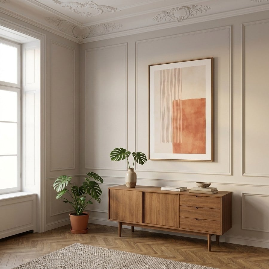 ai-miljoe-1-mina-l-rredsprint-i-beige-brun-fra-house-nordic-50x70cm-222666 Mina Lærredsprint i Beige/Brun fra House Nordic | 50x70cm - Billede 1