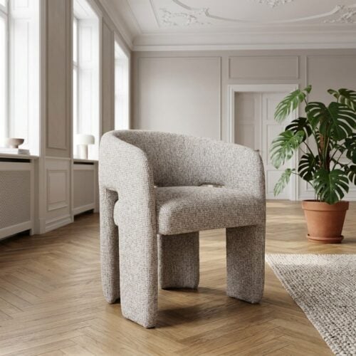 Monroe Spisebordsstol/ Loungestol i Natur Lokkegarn fra House Nordic | L55xB58xH73cm - Billede 1