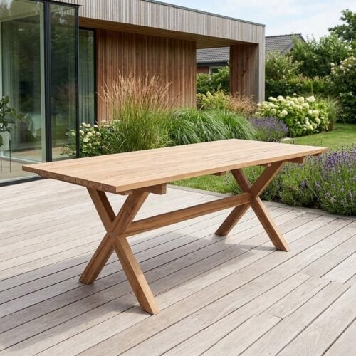 Murcia Havebord & Spisebord i 100% Genbrugt Massiv Teaktræ fra House Nordic - Billede 1