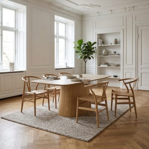 Noli Spisebord i Natur/Stone Keramik & Askefiner fra House Nordic | BDH 90x200x76 cm - Billede 1