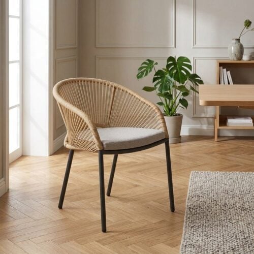 Novella Spisebordsstol i Beige/Sand fra House Nordic | 57.5x63.5x77cm - Billede 1