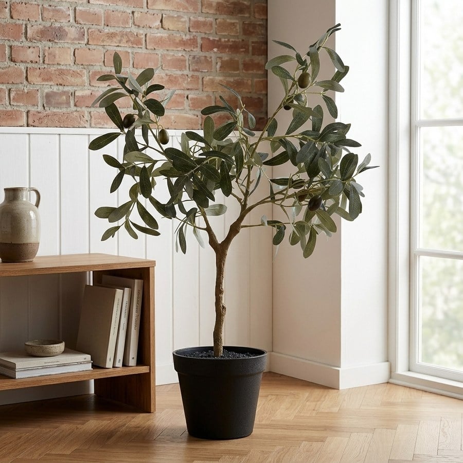 ai-miljoe-1-oliventr-kunstig-plante-fra-house-nordic-pe-plastik-h-61-cm-188630 Oliventræ - Kunstig Plante Fra House Nordic | PE Plastik - H:61 cm - Billede 1