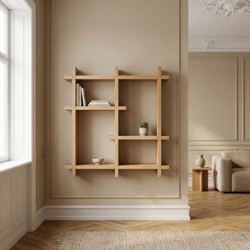 Olsberg Væghylde i Egefiner Natur fra House Nordic | B40xL12xH40cm - Billede 1