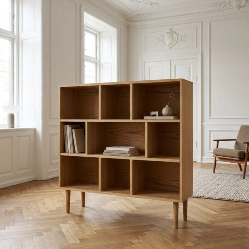 Oshawa Bogreol i 100% Massiv Egetræ og MDF fra House Nordic | B30xL112xH1045cm - Billede 1