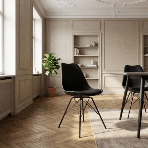 Oslo Spisebordsstol i Sort fra House Nordic | 48x55x84cm - Billede 1