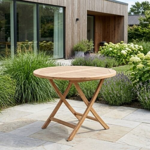 Oviedo Havebord i Massiv Teaktræ fra House Nordic | Ø100cm - Billede 1