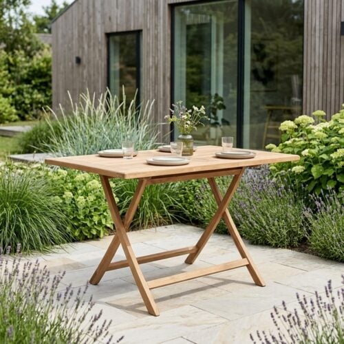 Oviedo Havebord i Massiv Teaktræ fra House Nordic | 120x80x75cm. - Billede 1