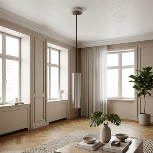 Paris Pendel i S&oslash;lv fra House Nordic | &Oslash;6xH28cm - Billede 1