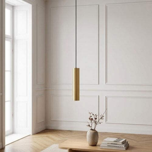 Paris Pendel Lampe i stål og messing Fra House Nordic - Billede 1