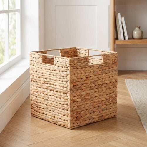 Passo kurv i 100% naturlig vandhyacint fra House Nordic | 30x30x30 cm - Billede 1