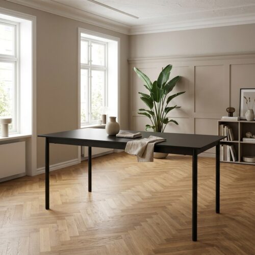 Pensacola Spisebord i Sort MDF og Sort Metal fra Unique Furniture | L140xB85xH75cm - Billede 1