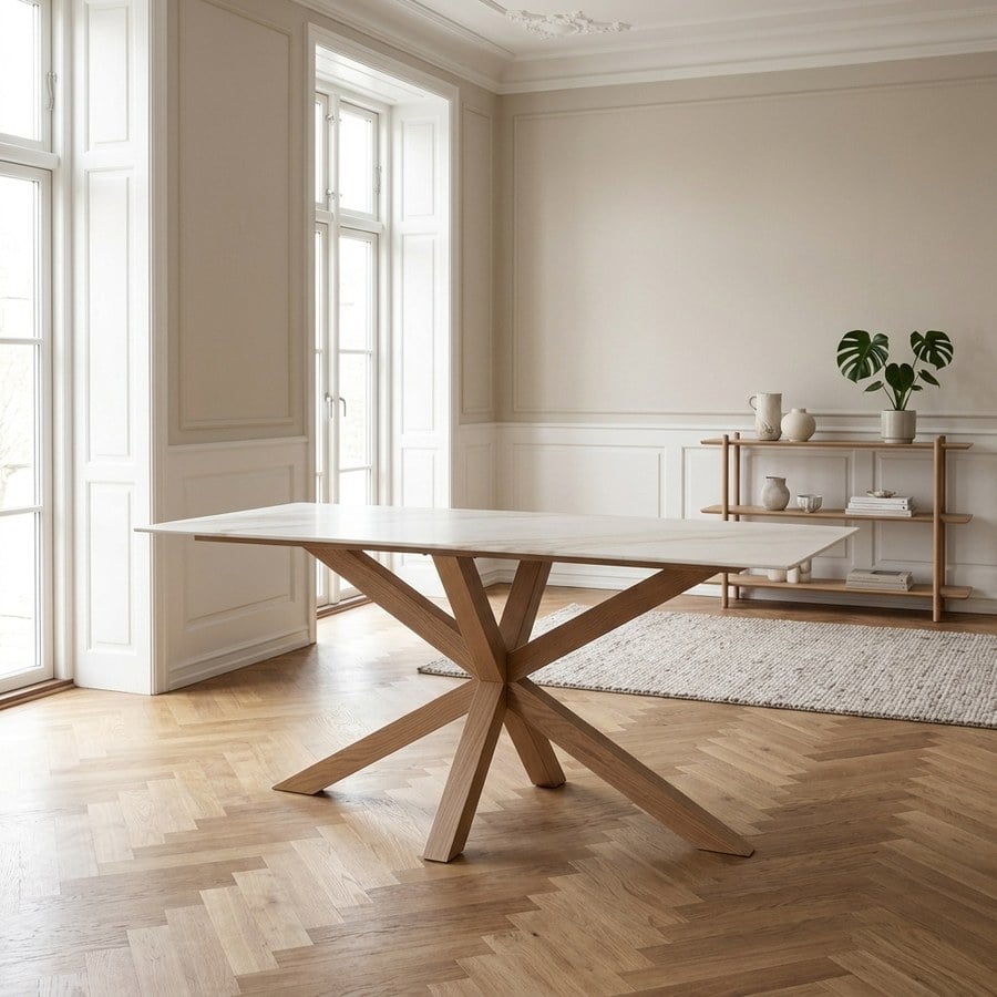 ai-miljoe-1-ravello-spisebord-i-natur-egetr-og-keramik-fra-unique-furniture-90x160x75-5cm-237137 Ravello Spisebord i Natur Egetræ og Keramik fra Unique Furniture | 90x160x75,5cm - Billede 1