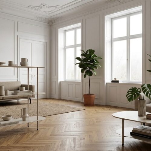 Rieti Reol i Sand fra House Nordic | 31x90x81cm - Billede 1