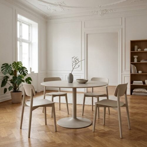 Riva Spisebord i Sand fra House Nordic | Ø120xH75cm - Billede 1