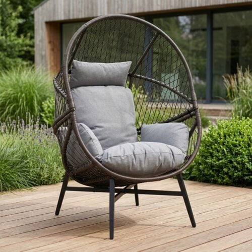Rosario Loungestol i Polyrattan Fra House Nordic | Inklusiv hynder - 74x73x103 cm - Billede 1