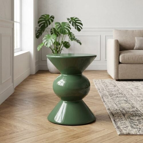 Rosolina Hjørnebord i Grøn Glasfiber fra House Nordic | Ø34xH41cm - Billede 1