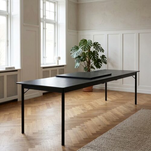 Savona Tillægsplade i Sort Egefiner fra Unique Furniture | B50xD95xH4cm - Billede 1