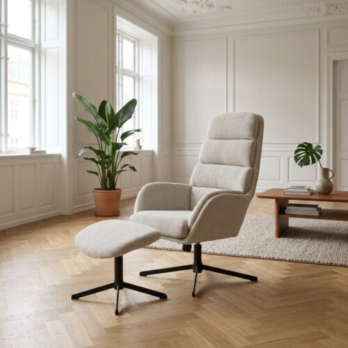 Sifton Lænestol i Polyester og Stål fra Unique Furniture | B69xH107xD77cm - Billede 1