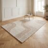 Surat Tæppe Lysebrun/Råhvid Fra House Nordic | Håndtuftet Uld - 200x300 cm - Billede 1