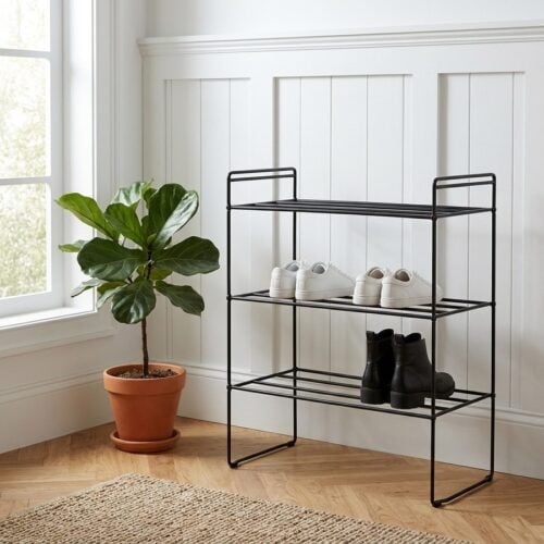 Swansea Skoreol i Sort Fra House Nordic | Stål - 49,5x25x60 cm - Billede 1