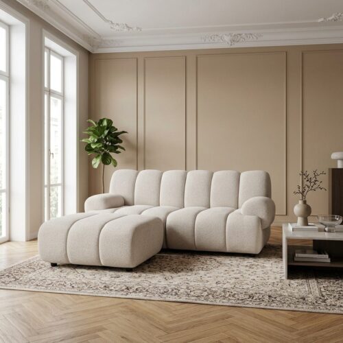 Taza 2,5 personers modulsofa med puf i Sand fra House Nordic | 95-175x190x77cm - Billede 1
