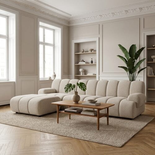 Taza 3,5 personers modulsofa i Sand fra House Nordic | 95-175x276x77cm - Billede 1